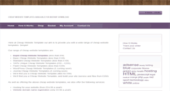 Desktop Screenshot of cheap-website-template.com